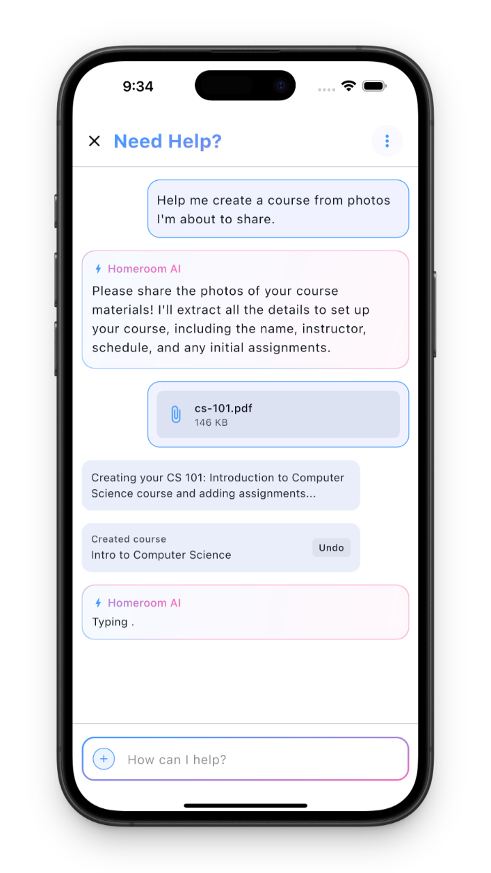 AI tools interface